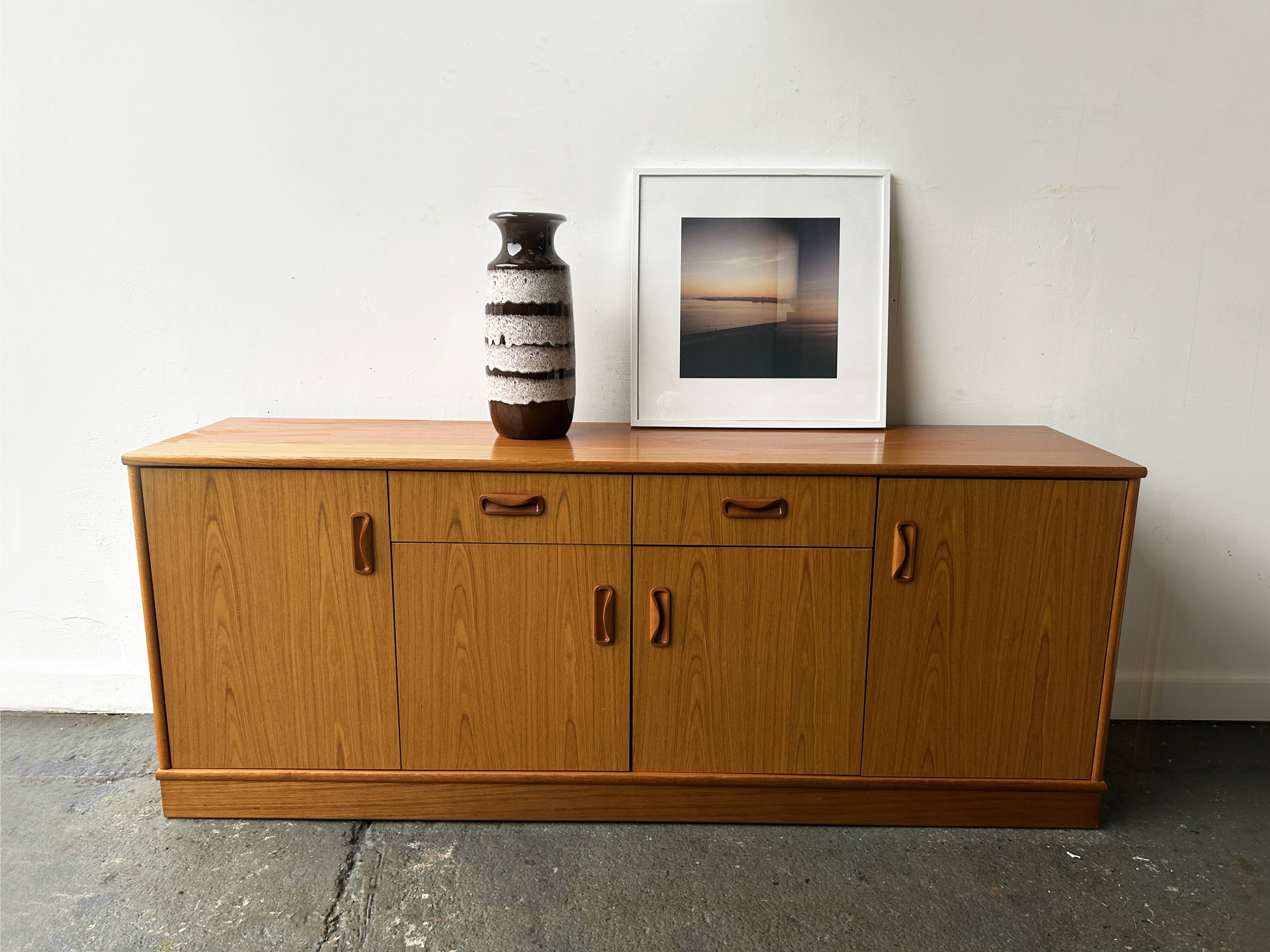 Rare 1960/70s Mid-Century teak G Plan Fresco sideboard by V B Wilkins