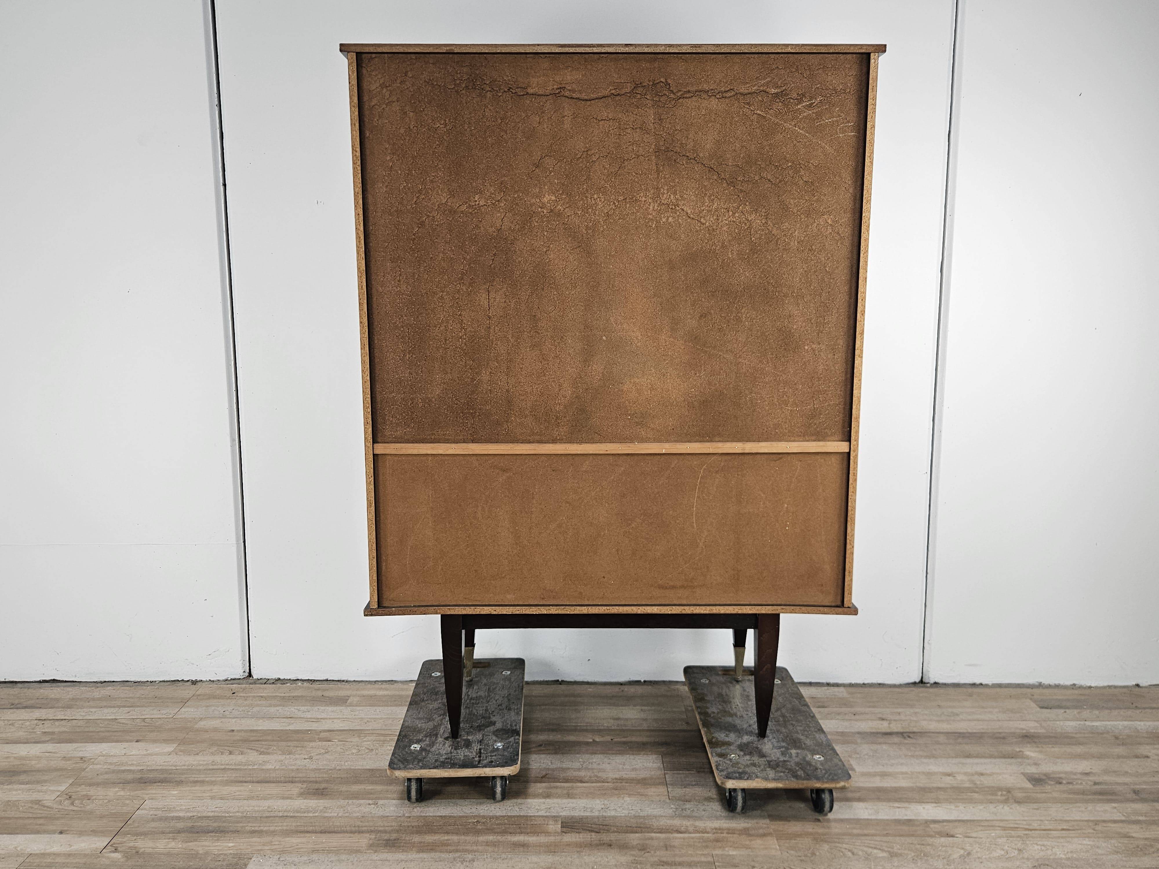 1950s rosewood display cabinet