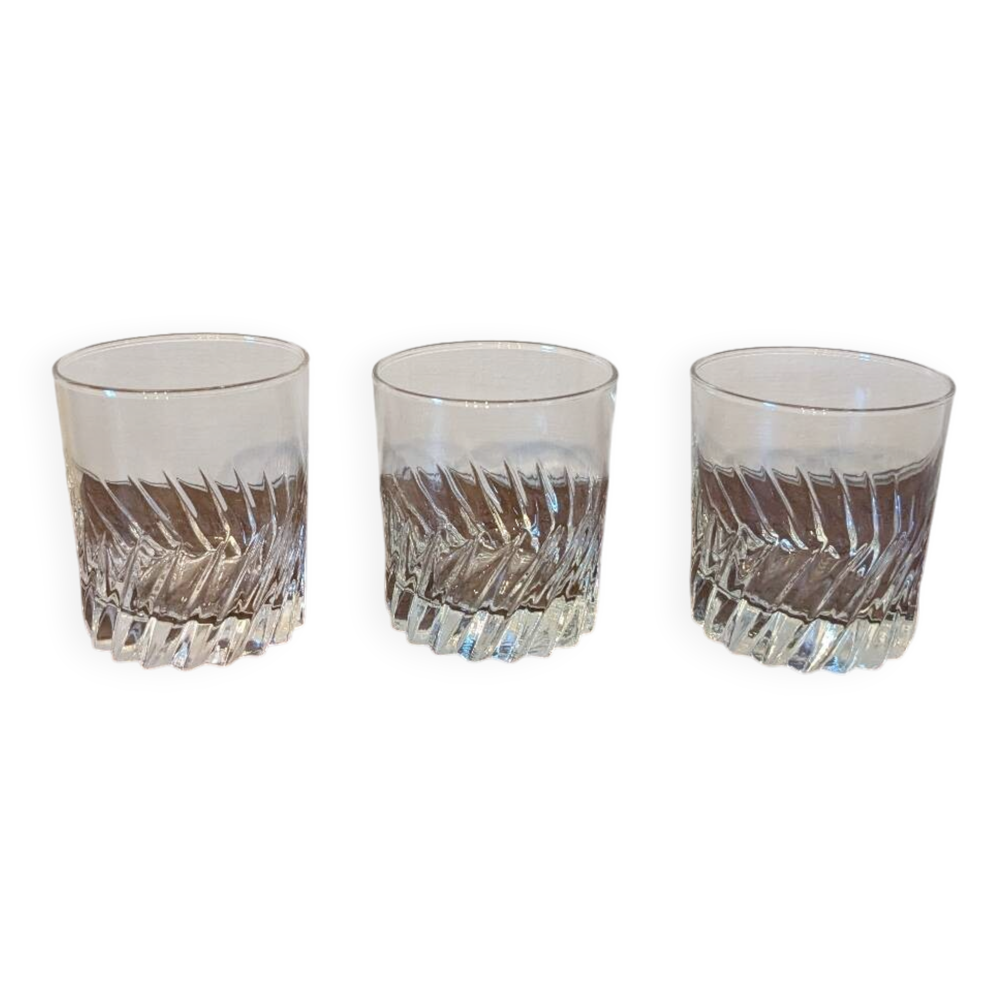 3 whisky glasses
