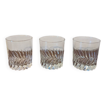 3 verres à whisky