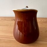 Glazed terracotta pitcher