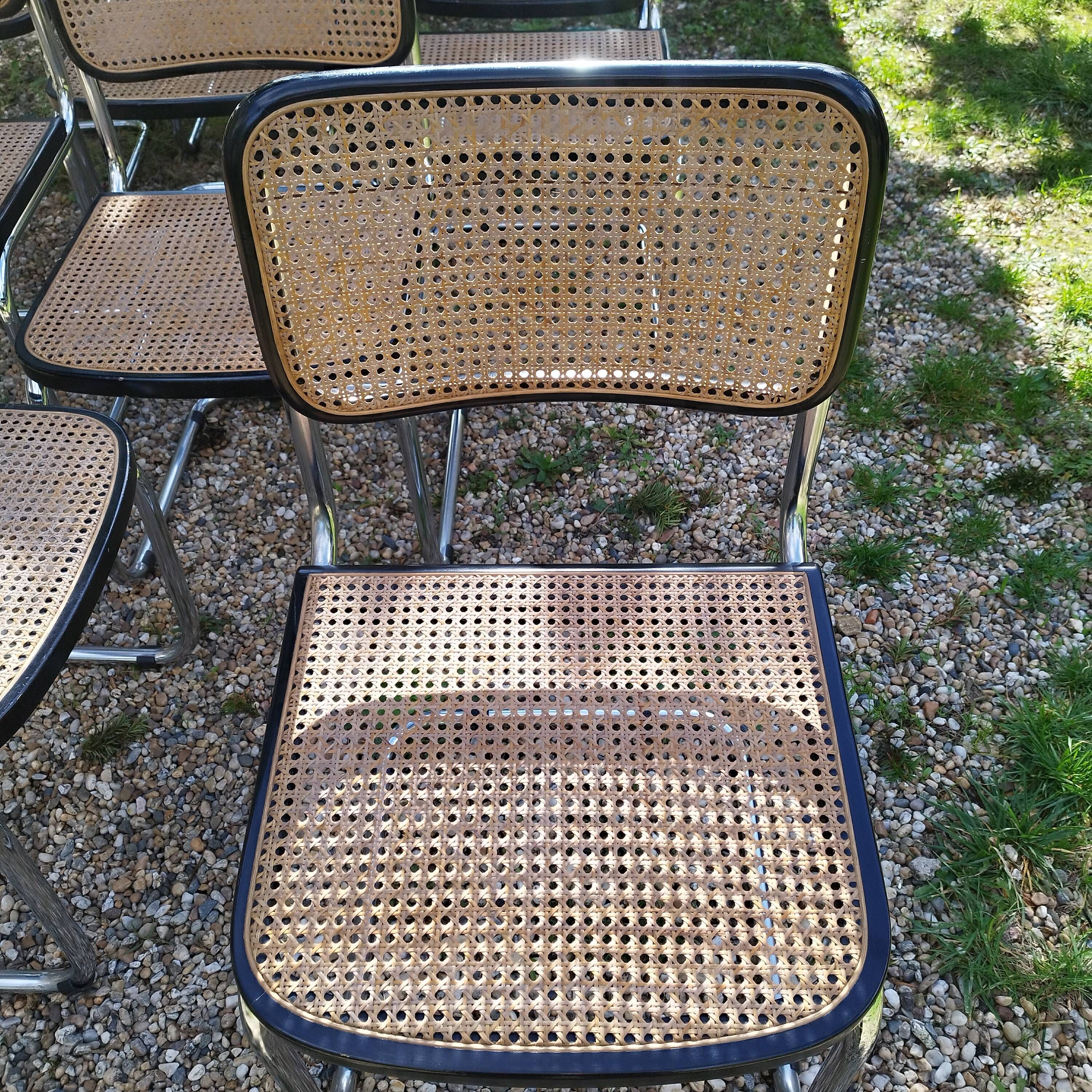 Vintage style chairs Cesca B32 Marcel Breuer