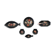 Service 7 pieces pattern fish and shells by Guy Trévoux for Henriot, Quimper