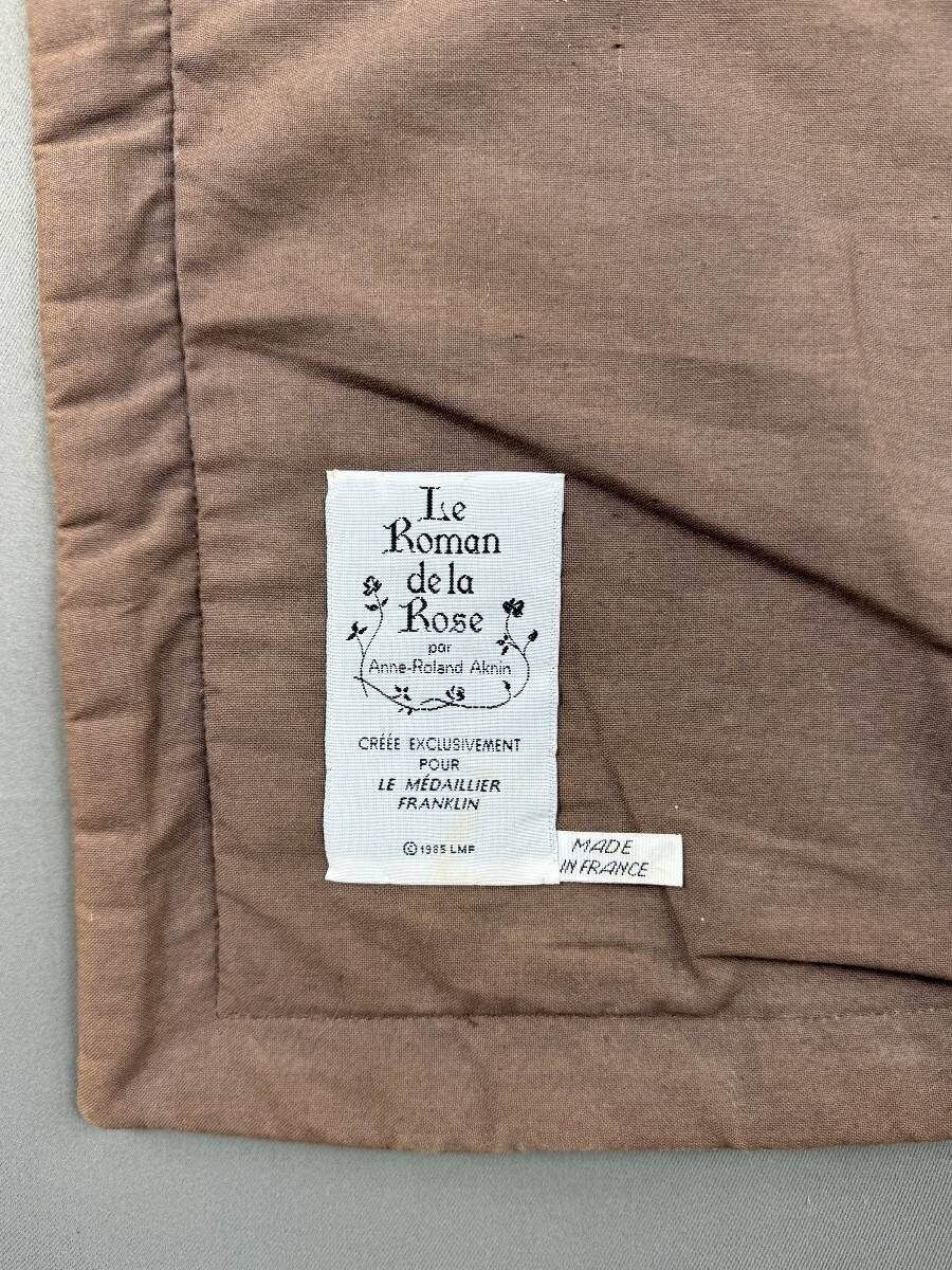 Medieval-style wall tapestry, courtly scene, 20th century