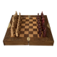 Wooden chess set from the 1960s, dimensions: length - 47.5 cm -