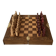 Wooden chess set from the 1960s, dimensions: length - 47.5 cm -