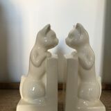 Pair of greenhouses book cat