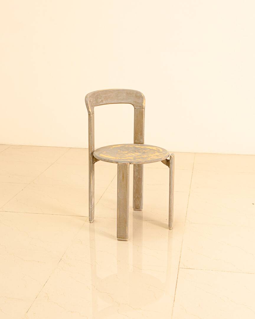 Set of 6 khaki chairs by Bruno Rey for Dietiker 70's