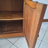 Old bathroom cabinet with marble
