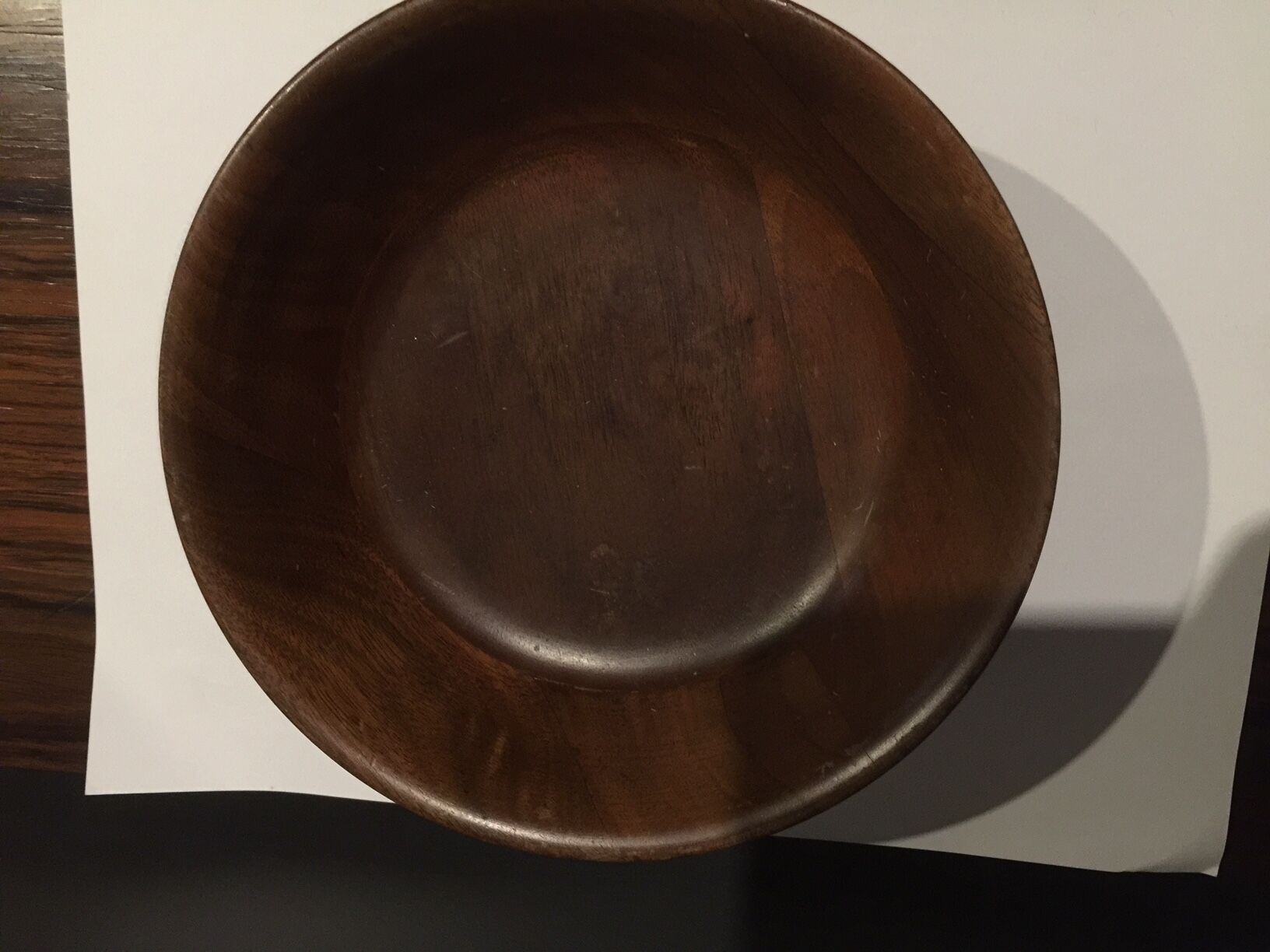 Empty walnut wood pocket of the brand kustom kraft