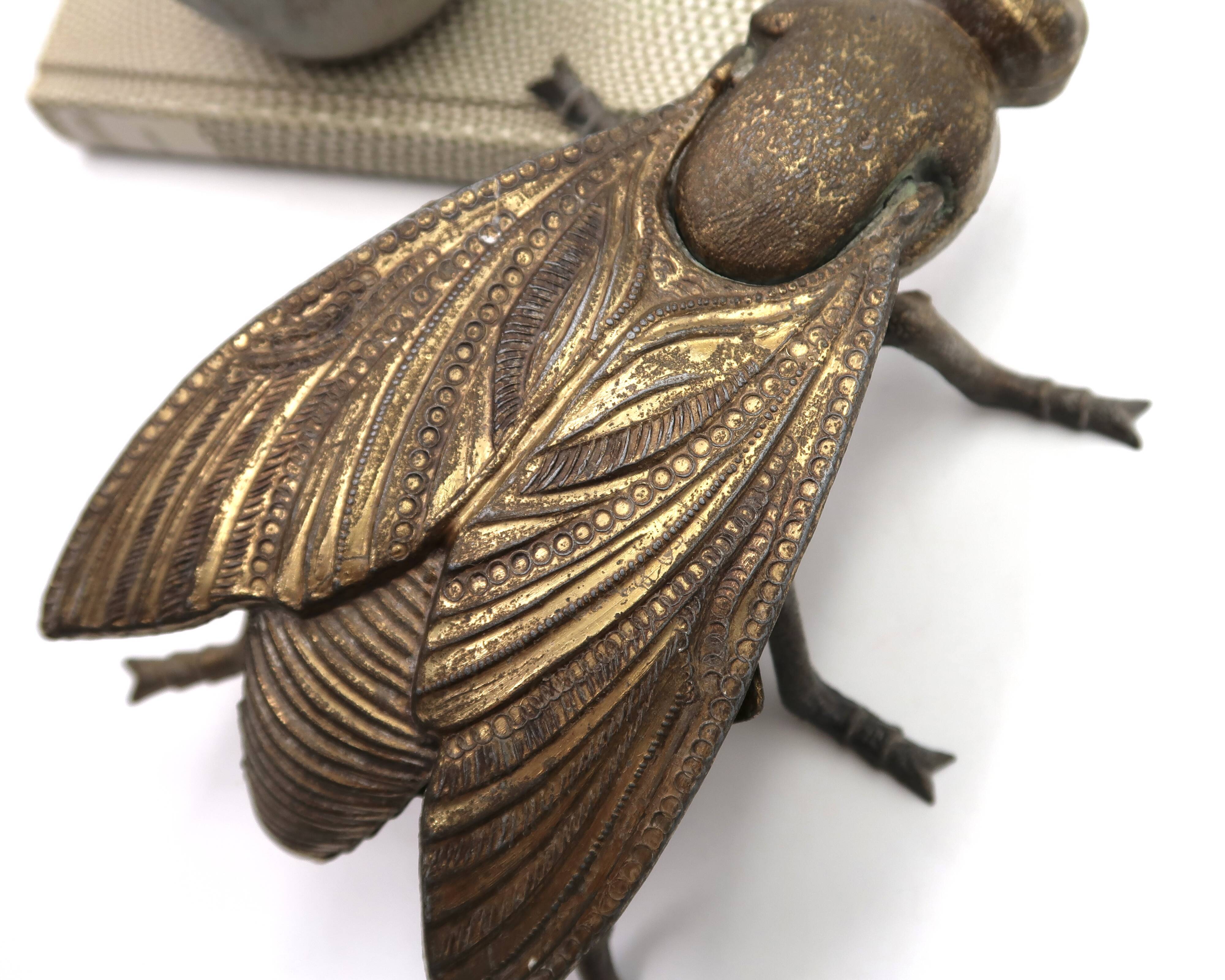 Metal ashtray in the shape of a fly, 1950s