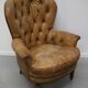 Vintage Dutch Club Chair in Cognac Colored Leather