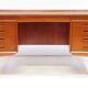 Sculpted 1960s Danish Desk in Teak by Svend Aage Madsen