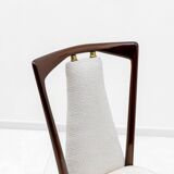 Set of 6 Osvaldo Borsani Mid-Century Modern Italian Bouclè Dining Chairs