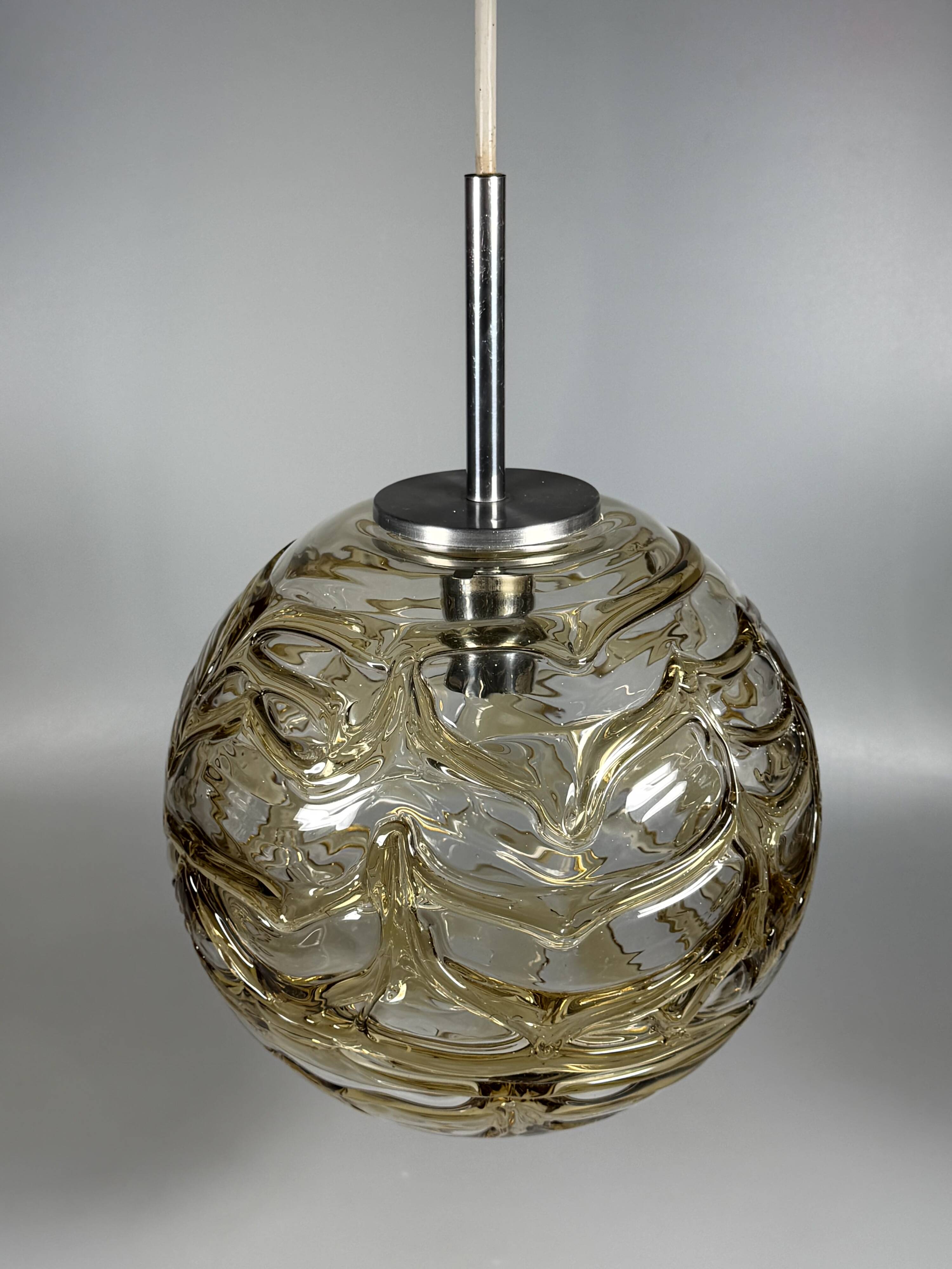 1960s 1970s Globe Hanging Lamp Pendant Lamp by Doria Leuchten Germany