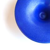 Blue ceramic cut signed with gilded decoration