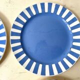 Set of 4 fox trott sarreguemines art deco dessert plates 1930