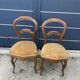 2 chaises velours jaunes