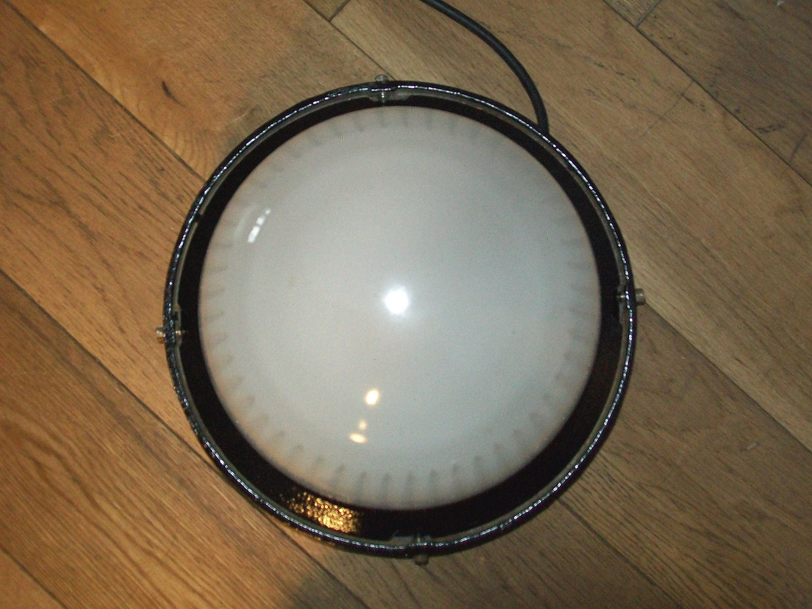 Old Ge 200 Holophane industrial lamp