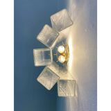 Mid-Century Modern Style "Squared" Murano Glass Gold Wall Sconce
