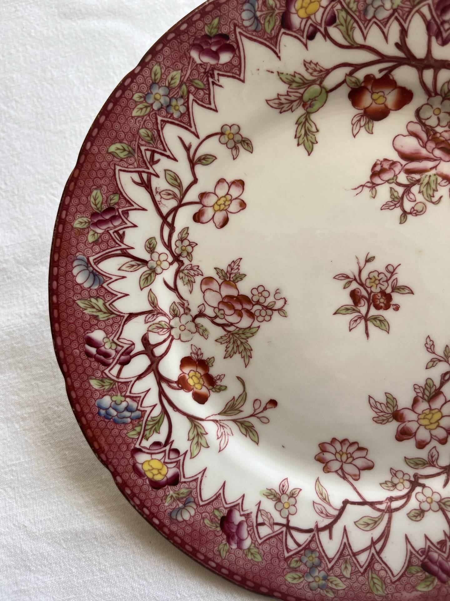 Plate Sarreguemines Minton