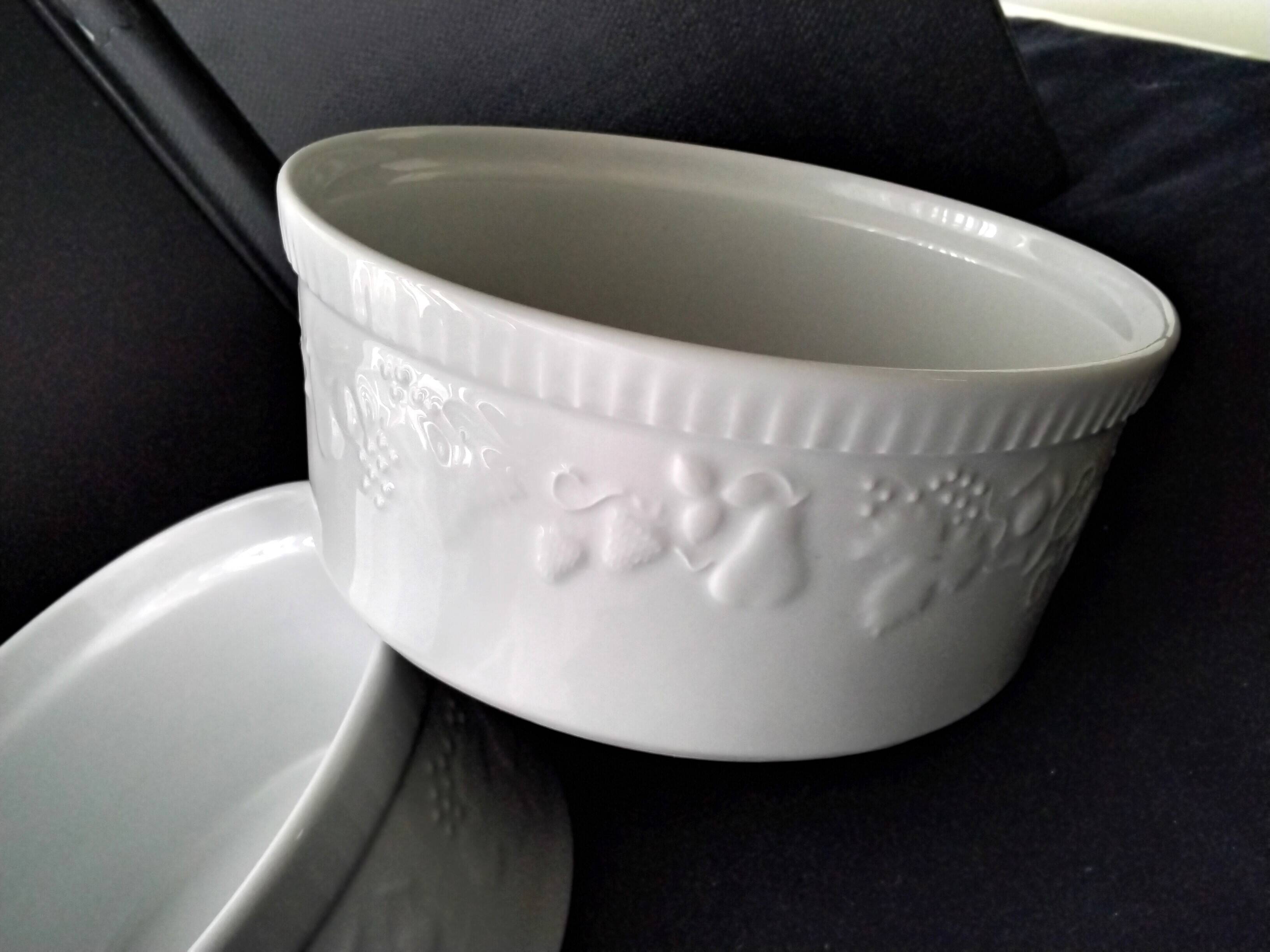 6 Ramequins Porcelaine - Pour Crème Brûlée, Desserts Et Sauces - Allant Au Four Et Micro-ondes - 200 Ml