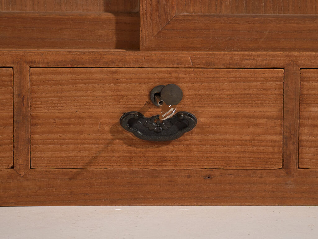 Old low cabinet with sliding doors – Taishō / Showa period (c. 1920-1970) #12