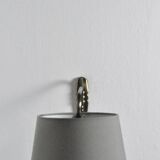 Danish Brass Swing Arm Wall Lamp, 1950s