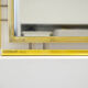 Modernist Italian mirror chrome steel gold 70 71 X 71
