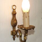 French Bronze Single Wall Sconce  Mid Century Single Light Fixture 5412