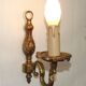 French Bronze Single Wall Sconce  Mid Century Single Light Fixture 5412