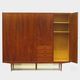 Vintage mid century Scandinavian design 4-door wardrobe in teak, 1960s