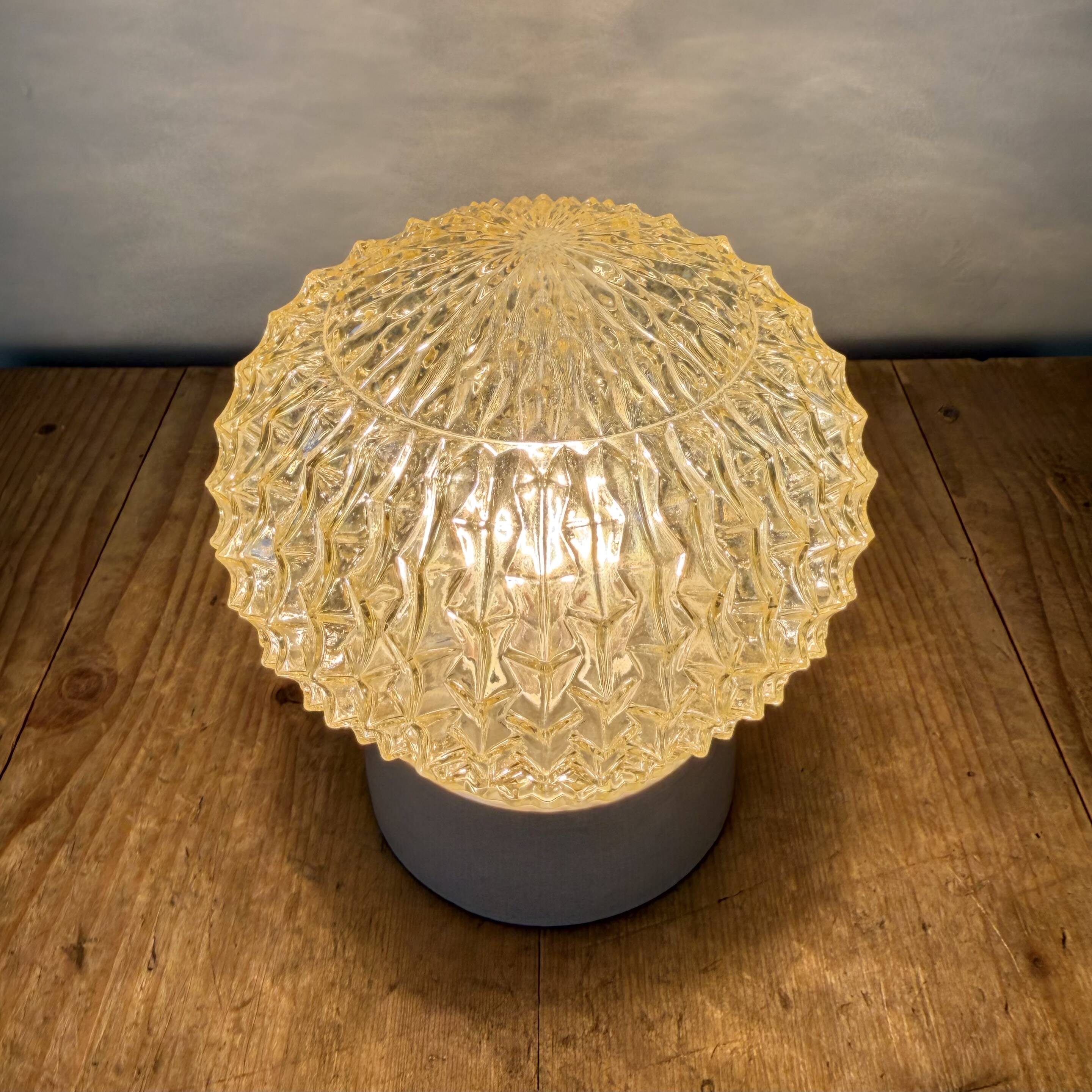 Vintage White Porcelain Ceiling Light, 1970s