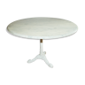 Table tray white marble round