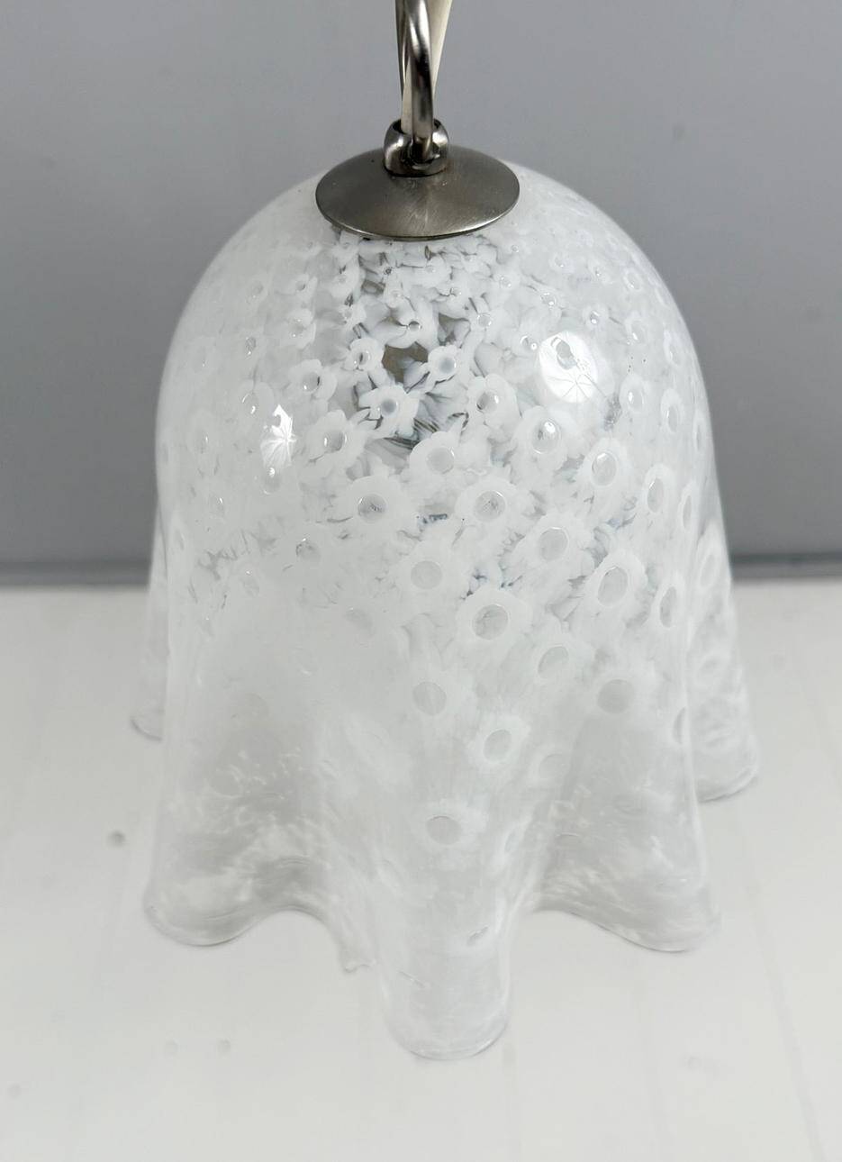 Paolo Venini. Mid-century ceiling lamp 'Fazzoletto', Murano glass, La Murrina, Italy, 1970s.