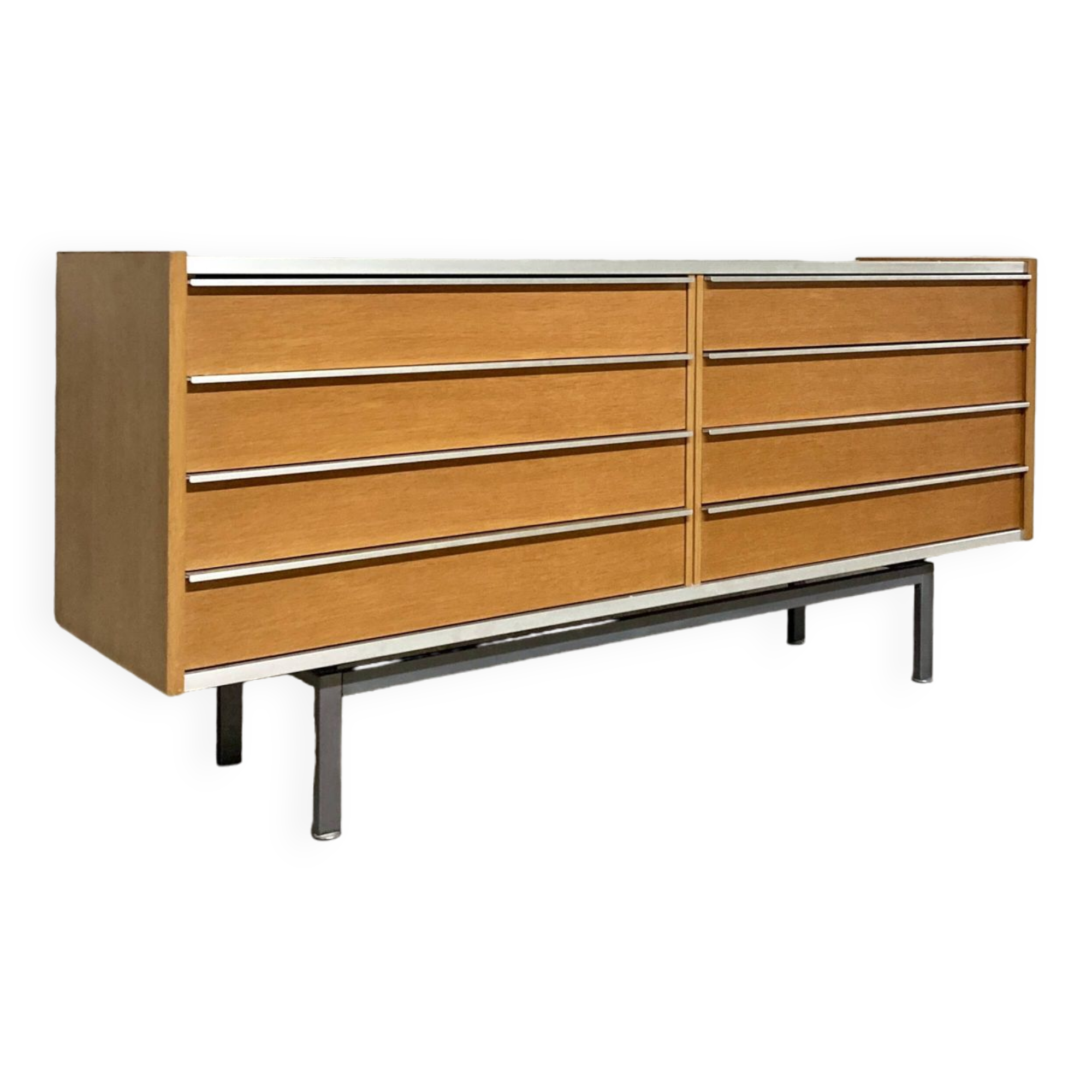 Sideboard chest of 8 drawers EFA Georges Frydman vintage 60s