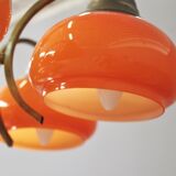 Brass ceiling chandelier, 1960s