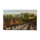 Landscape painting "After the Harvest" signed