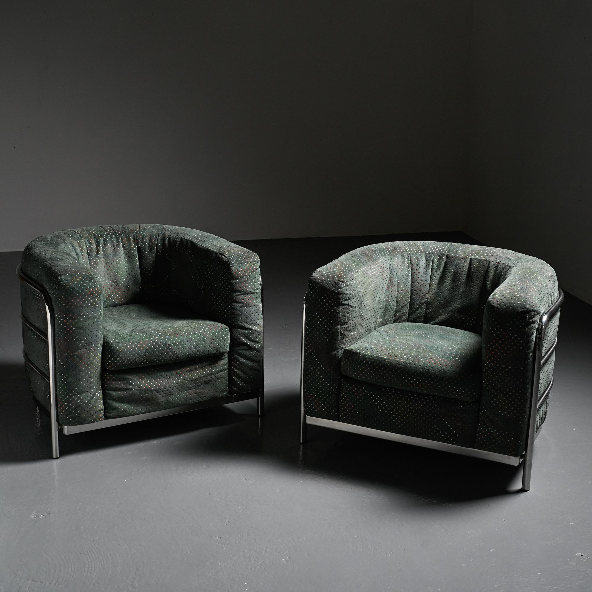 Pair of Onda armchairs by De Pas, D'Urbino & Lomazzi for Zanotta