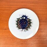 Mid-Century Modern Danish design plate Crazy Bird by Beth Breyen for Royal Copenhagen