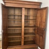 2-door wardrobe in solid cherry wood