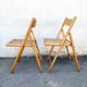 Paire de chaises pliante assise cannage