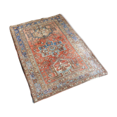 Tapis persan ancien tissé à la main Heriz, années 1920 - 140x97cm