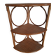 Bamboo rattan corner shelf
