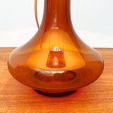 Mid-century Danish glass table lamp by Holmegaard