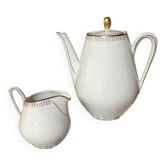 Coffee pot and milk jug (porcelain)