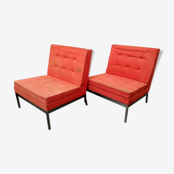 Pair of Florence Knoll armchairs 1960