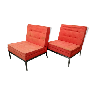 Pair of Florence Knoll armchairs 1960