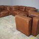 Cognac leather armchairs by BL Arredamenti, 1970s, set of 4
