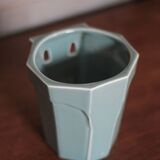 art deco porcelain pot, wall planter, plant pot, cache pot